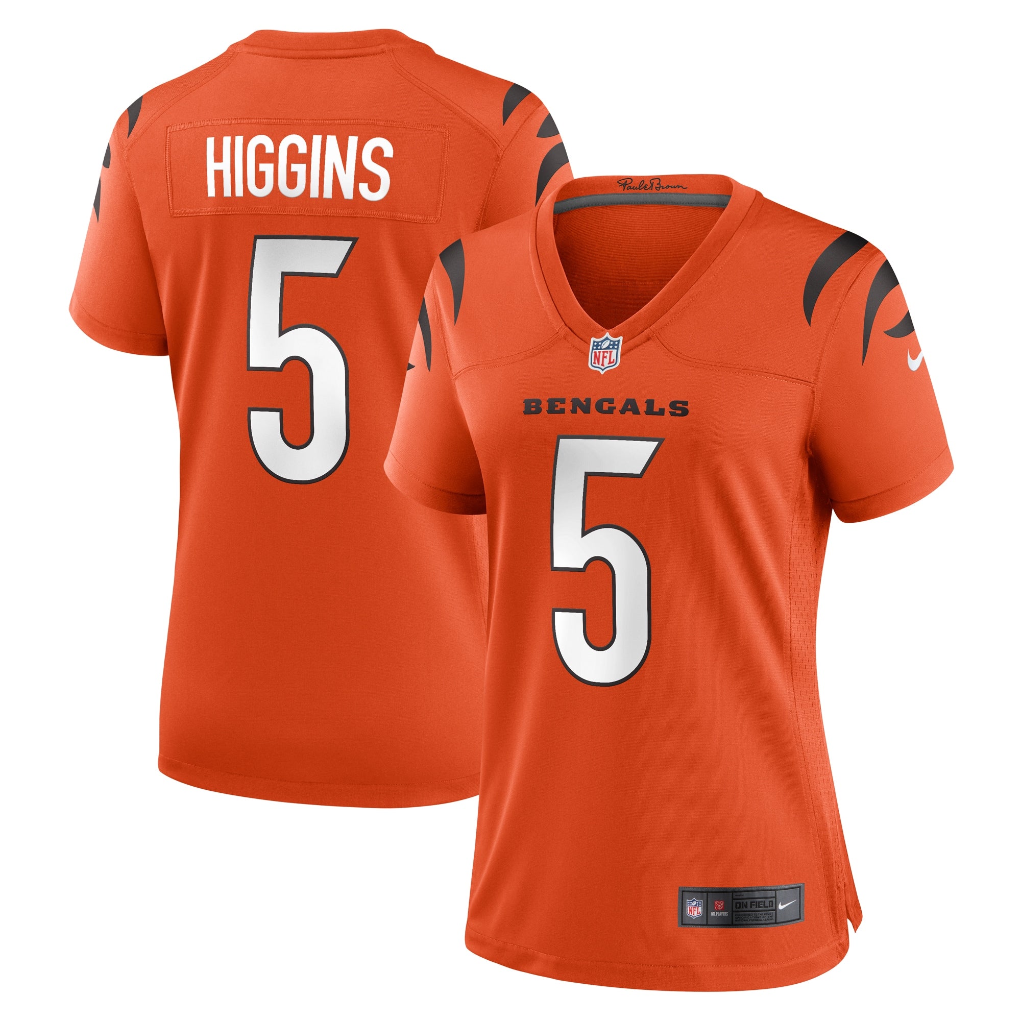 Tee Higgins Cincinnati Bengals Nike Women's Game Player Jersey - Black/Orange