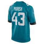Derek Parish Jacksonville Jaguars Nike  Game Jersey -  Teal