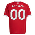 Liverpool adidas Youth 2025/26 Home Custom Replica Jersey - Red/Green