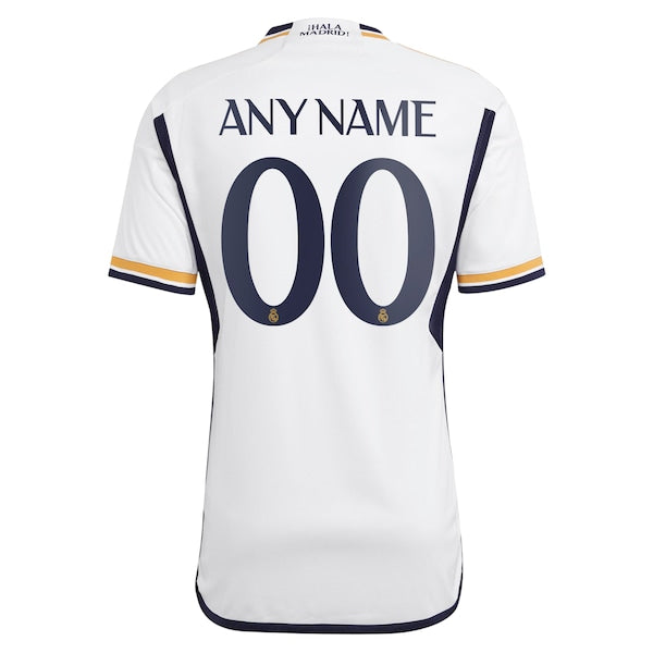 Los Merengues adidas 2023/24 Home Replica Custom Jersey - White
