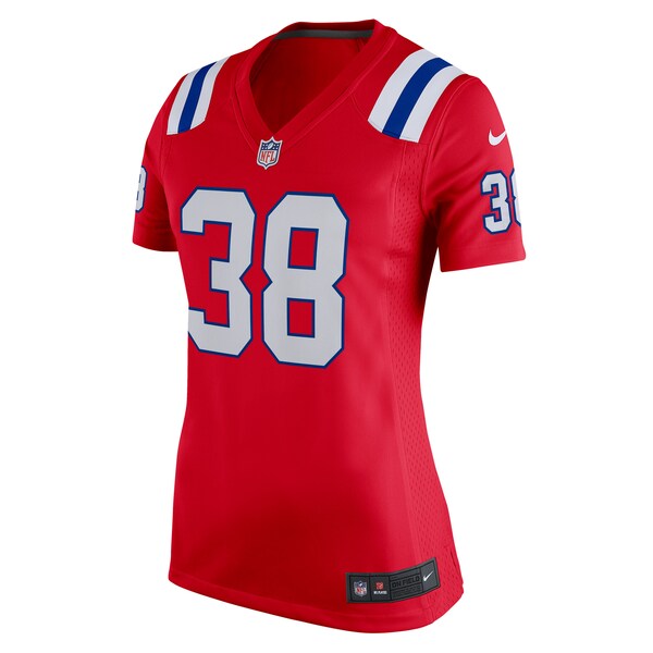 Rhamondre Stevenson New England Patriots Nike Women's Alternate Game Player Jersey - Red/White