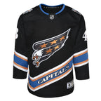Tom Wilson Washington Capitals Youth Alternate 50th Anniversary Premier Player Jersey - Black/Red/Navy