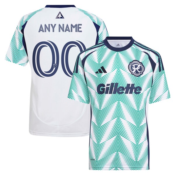 New England Revolution adidas Youth 2025 Eastern White Pine x Flag of New England Replica Custom Jersey - White