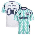 New England Revolution adidas Youth 2025 Eastern White Pine x Flag of New England Replica Custom Jersey - White