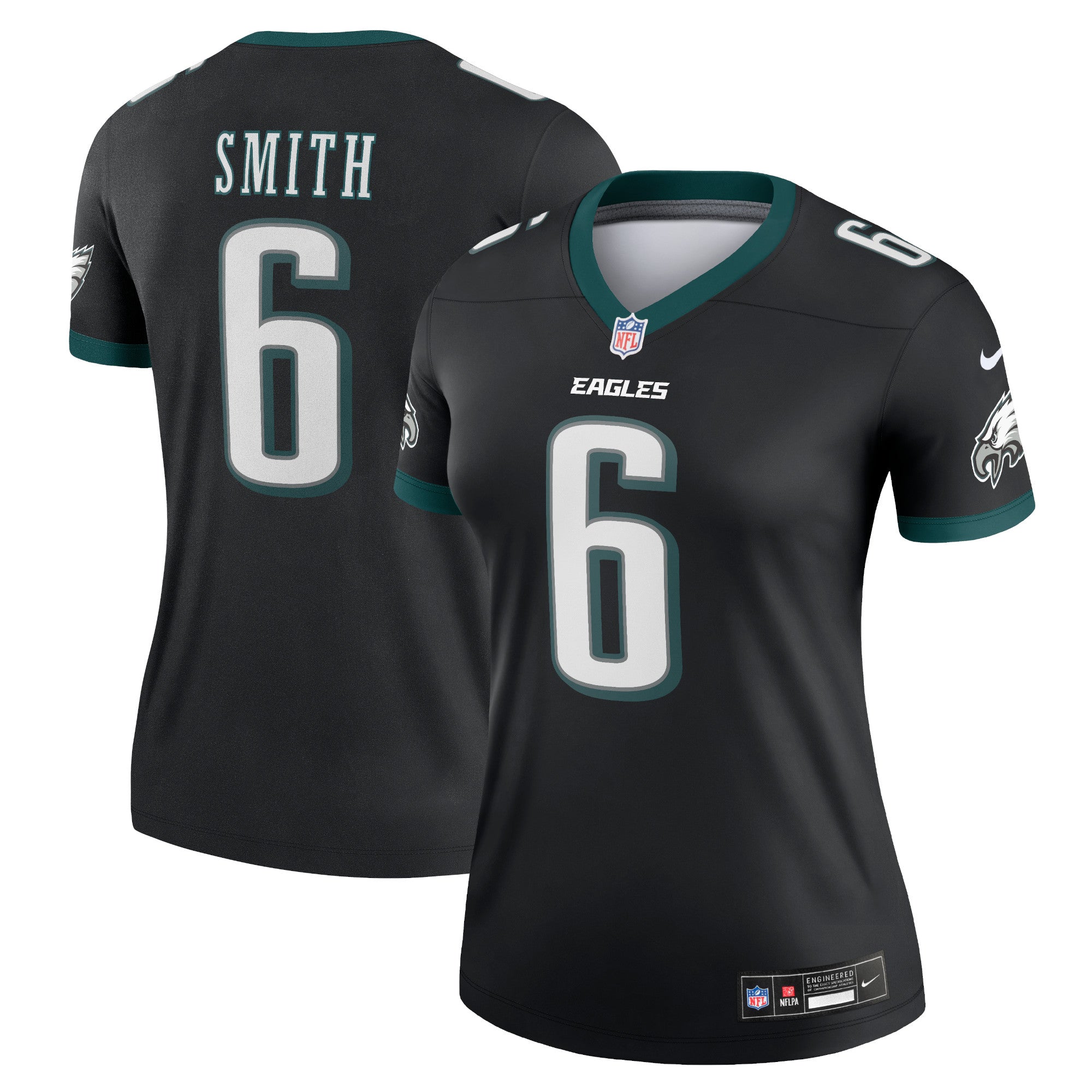 DeVonta Smith Philadelphia Eagles Nike Women's Alternate Legend Player Jersey - Kelly Green/Black