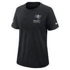 Tampa Bay Buccaneers Nike Women's 2025 NFL Crucial Catch Tri-Blend Dri-FIT T-Shirt - Black