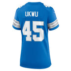 Isaac Ukwu Detroit Lions Nike Women's Game Jersey -  Blue