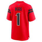 Stefon Diggs Houston Texans Nike Alternate Game Jersey -  Red/Navy