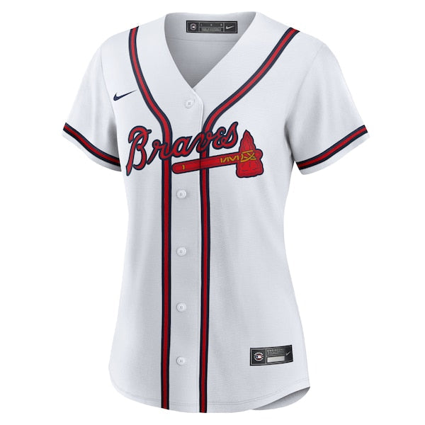 Atlanta Braves Nike Women's #1 Bride Home Replica Jersey - White