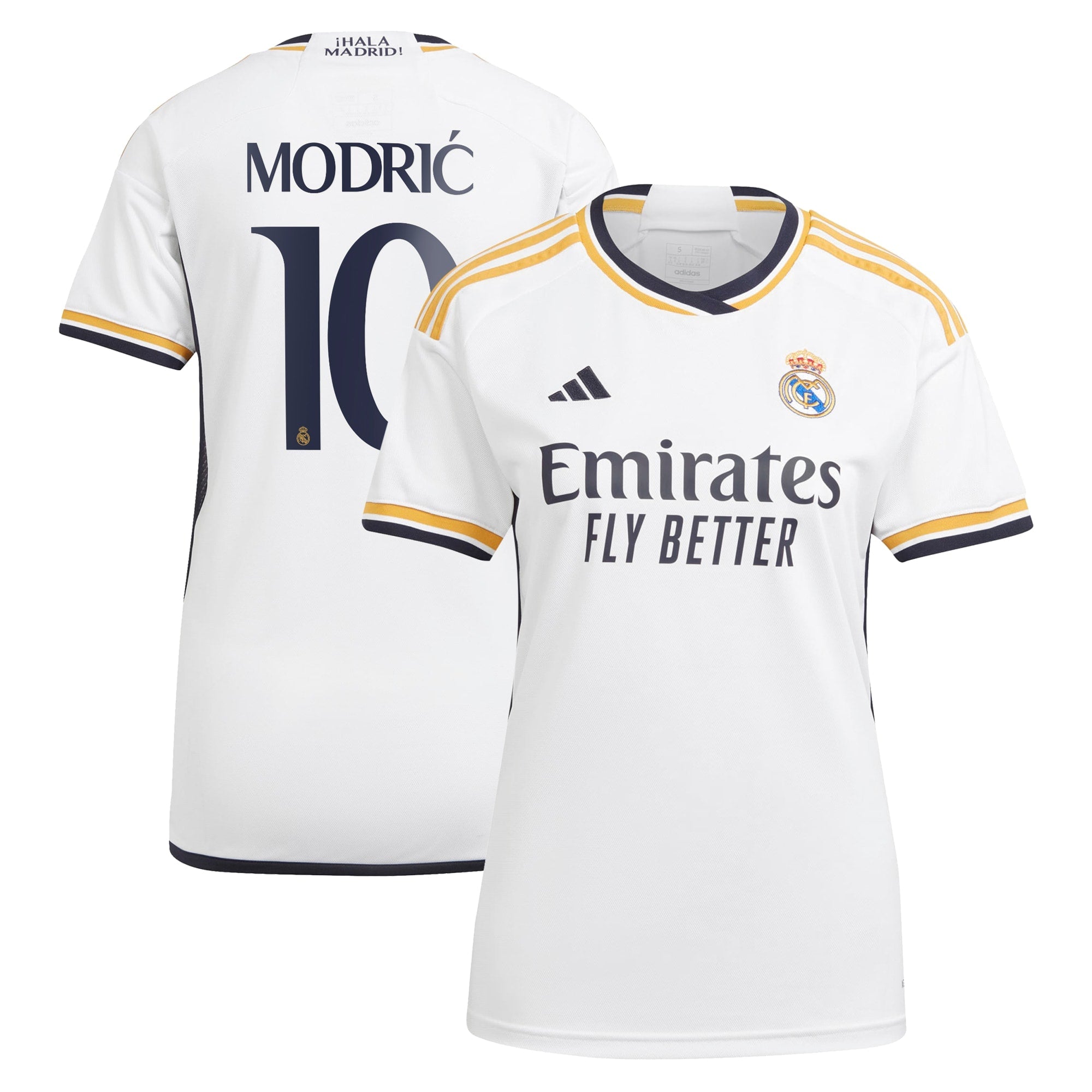 Luka Modric Los Merengues adidas Women's 2023/24 Away Replica Player Jersey - Navy/White
