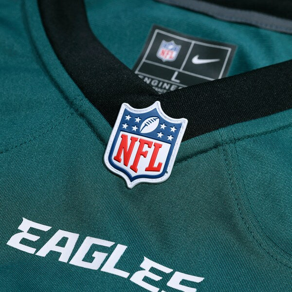 Lane Johnson Philadelphia Eagles Nike Super Bowl LIX Game Player Jersey - Midnight Green