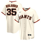 Justin Verlander San Francisco Giants Nike Home Replica Jersey - Cream