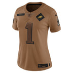Jalen Hurts Philadelphia Eagles Nike Women's 2023 Salute To Service Limited Jersey - Brown