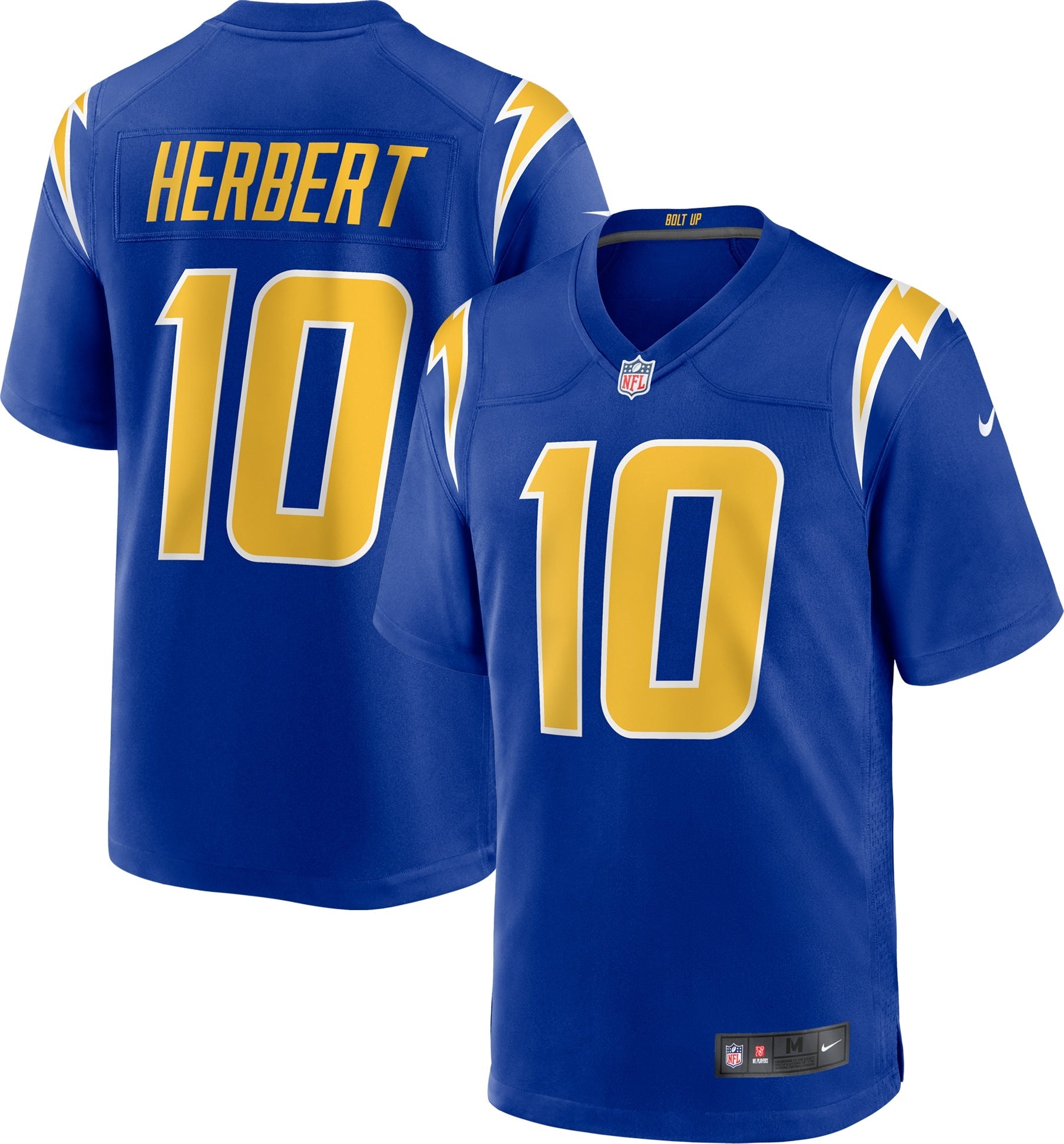 Justin Herbert Los Angeles Chargers Nike Game Jersey - White/Navy/Royal