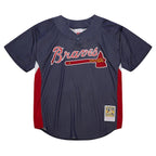 Chipper Jones Atlanta Braves Cooperstown Collection 2007 Batting Practice Jersey - Navy