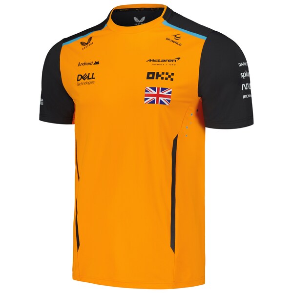 Lando Norris McLaren F1 Team Castore 2024 Set Up T-Shirt - Orange/Charcoal