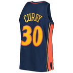 Stephen Curry Golden State Warriors  Hardwood Classics Swingman Jersey - Navy/White