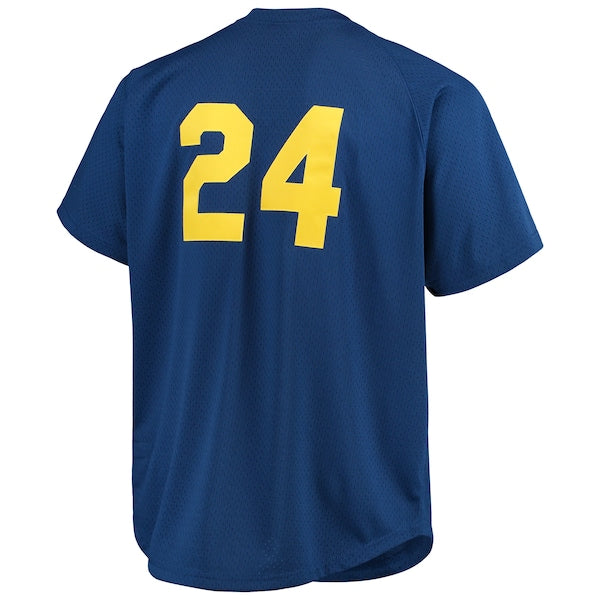 Ken Griffey Jr. Seattle Mariners Big & Tall Cooperstown Collection Mesh Batting Practice Jersey - Royal