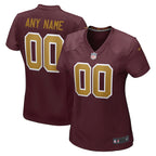 Washington Football Team Nike Women's Alternate Custom Jersey - Burgundy