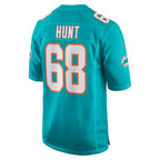 Robert Hunt Miami Dolphins Nike Game Jersey - Aqua