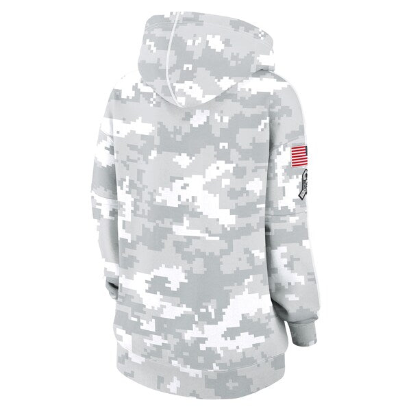 Tennessee Titans Nike Women's 2024 Salute To Service Club Fleece Pullover Hoodie - Arctic Camo