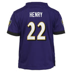 Derrick Henry Baltimore Ravens Nike Preschool Team Player Game Jersey - Purple