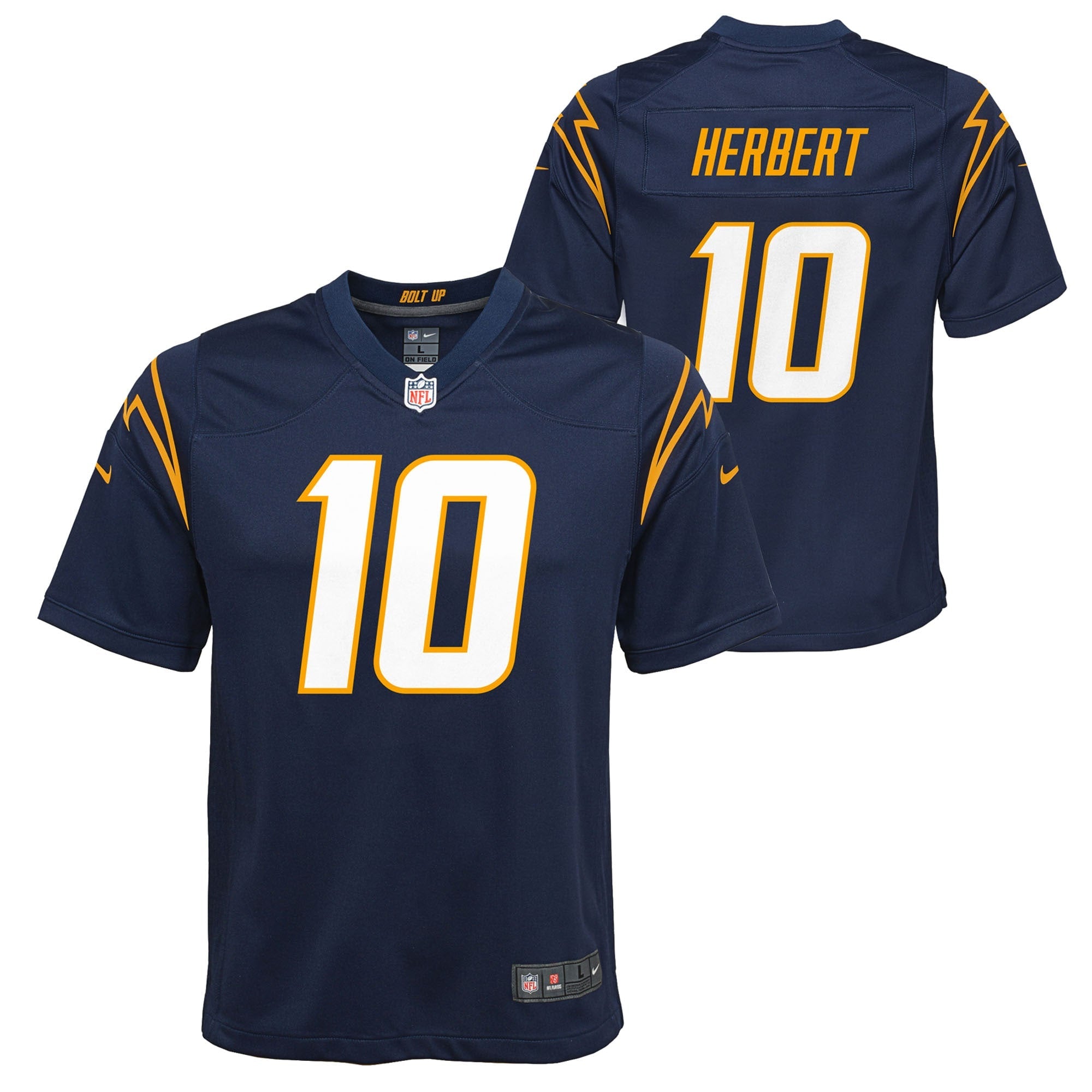 Justin Herbert Los Angeles Chargers Nike Youth Game Jersey - Powder Blue/Navy/Royal/White