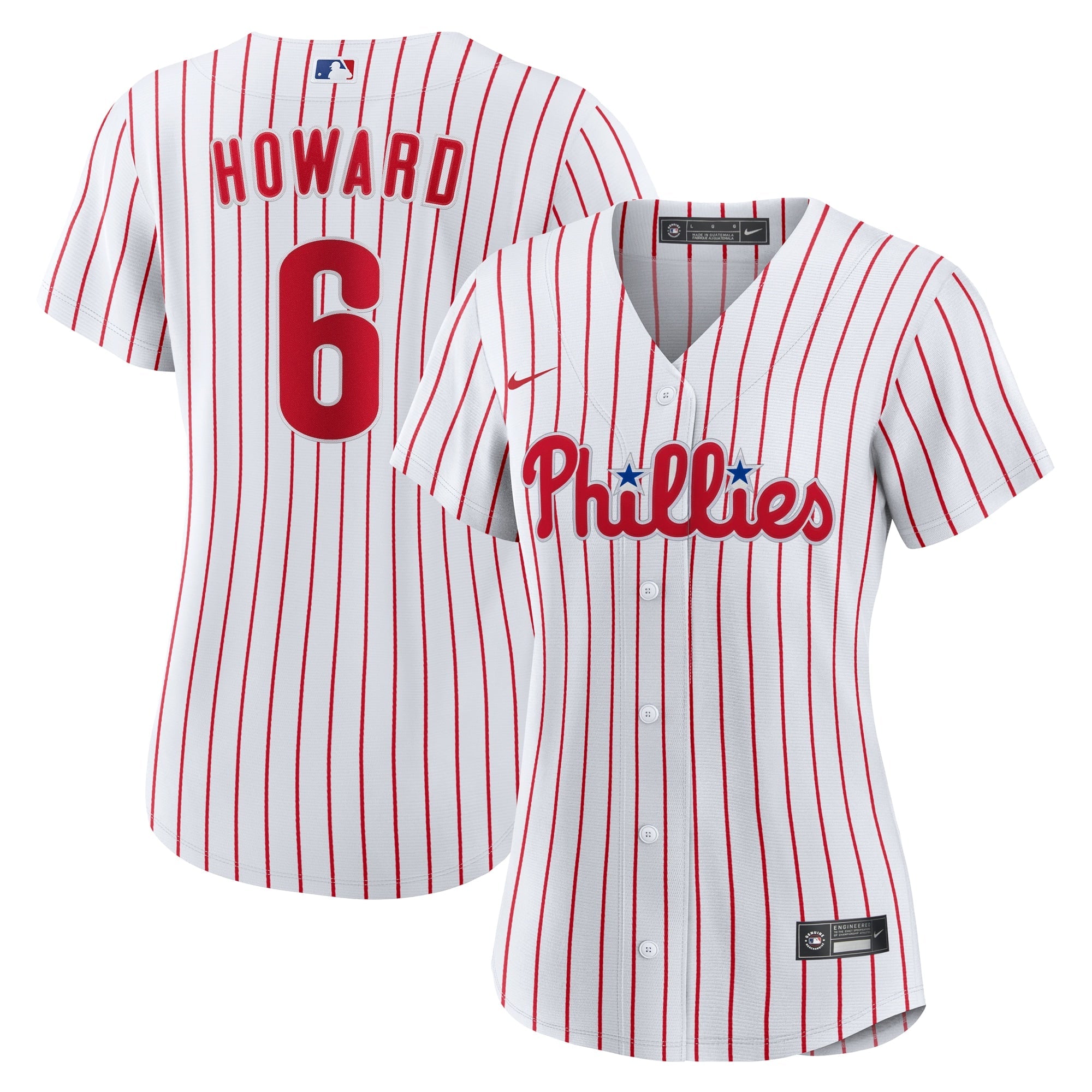 Ryan Howard Philadelphia Phillies Nike Women's Replica Jersey - Light Blue/White