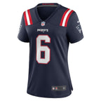 Christian Gonzalez New England Patriots Nike Women's Team Game Jersey -  Navy/Red/White