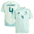 Edson Alvarez Mexico National Team adidas Youth 2024 Away Replica Player Jersey - Green/Burgundy