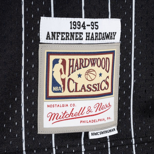 Penny Hardaway Orlando Magic Hardwood Classics 1994/95 Split Swingman Jersey - Blue/Black