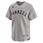 New York Yankees Nike Throwback Cooperstown Collection Limited Jersey - Gray