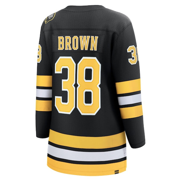 Patrick Brown Boston Bruins  Women's Home Breakaway Player Jersey - Black