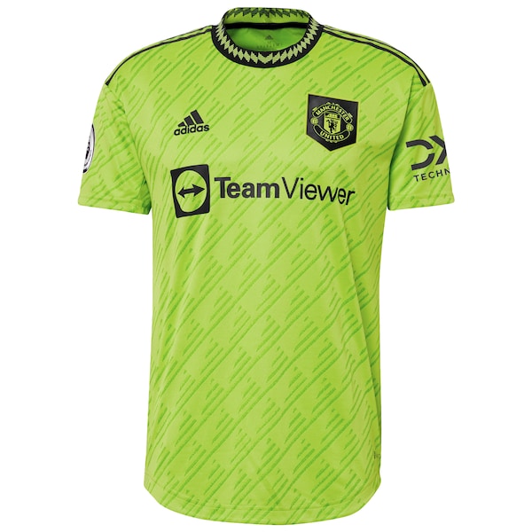 Manchester United adidas 2022/23 Third Authentic Jersey - Neon Green