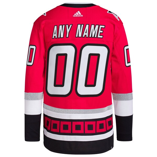 Carolina Hurricanes adidas   25th Anniversary Primegreen Authentic Custom Jersey - Red