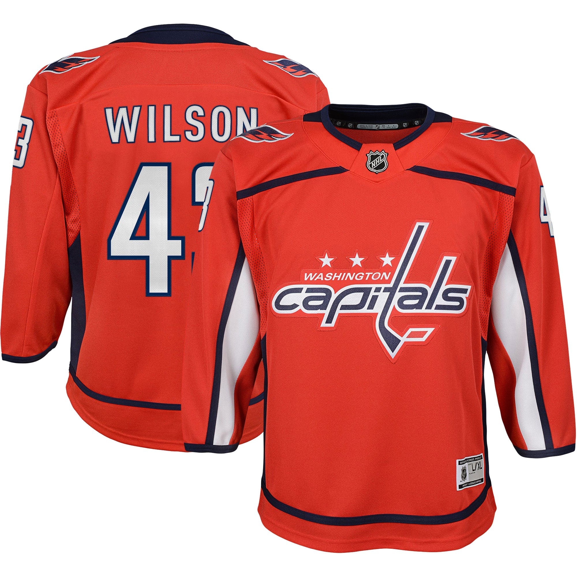 Tom Wilson Washington Capitals Youth 2020/21 Alternate Premier Player Jersey - Navy/Red