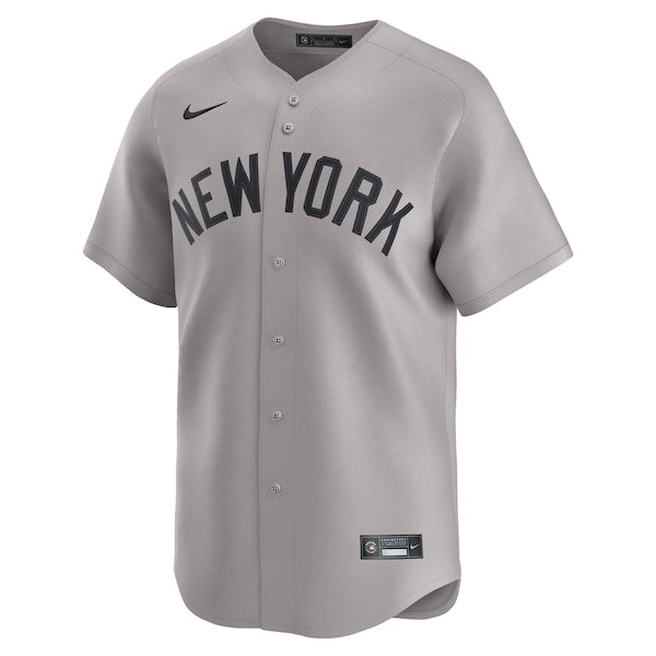 New York Yankees Nike Road Limited Jersey - Gray/Navy