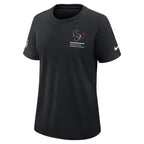 Houston Texans Nike Women's 2025 NFL Crucial Catch Tri-Blend Dri-FIT T-Shirt - Black