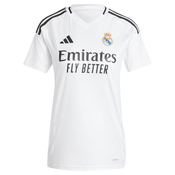 Los Merengues adidas Women's 2024/25 Home Replica Jersey - White