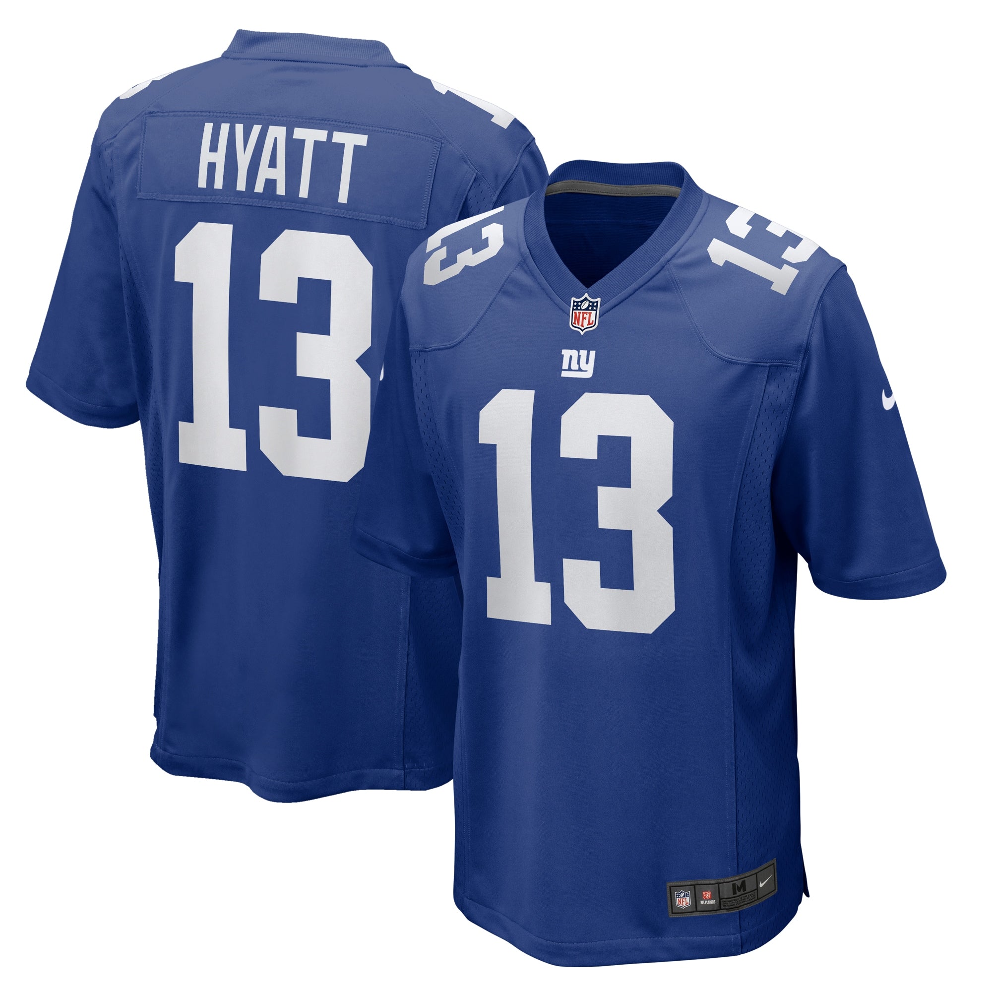 Jalin Hyatt New York Giants Nike  Game Jersey -  White/Royal