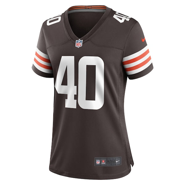Matthew Adams Cleveland Browns Nike Women's Nike Women's Team Color Jersey - Brown