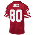 Jerry Rice San Francisco 49ers 1990 Throwback Fashion Jersey - Scarlet