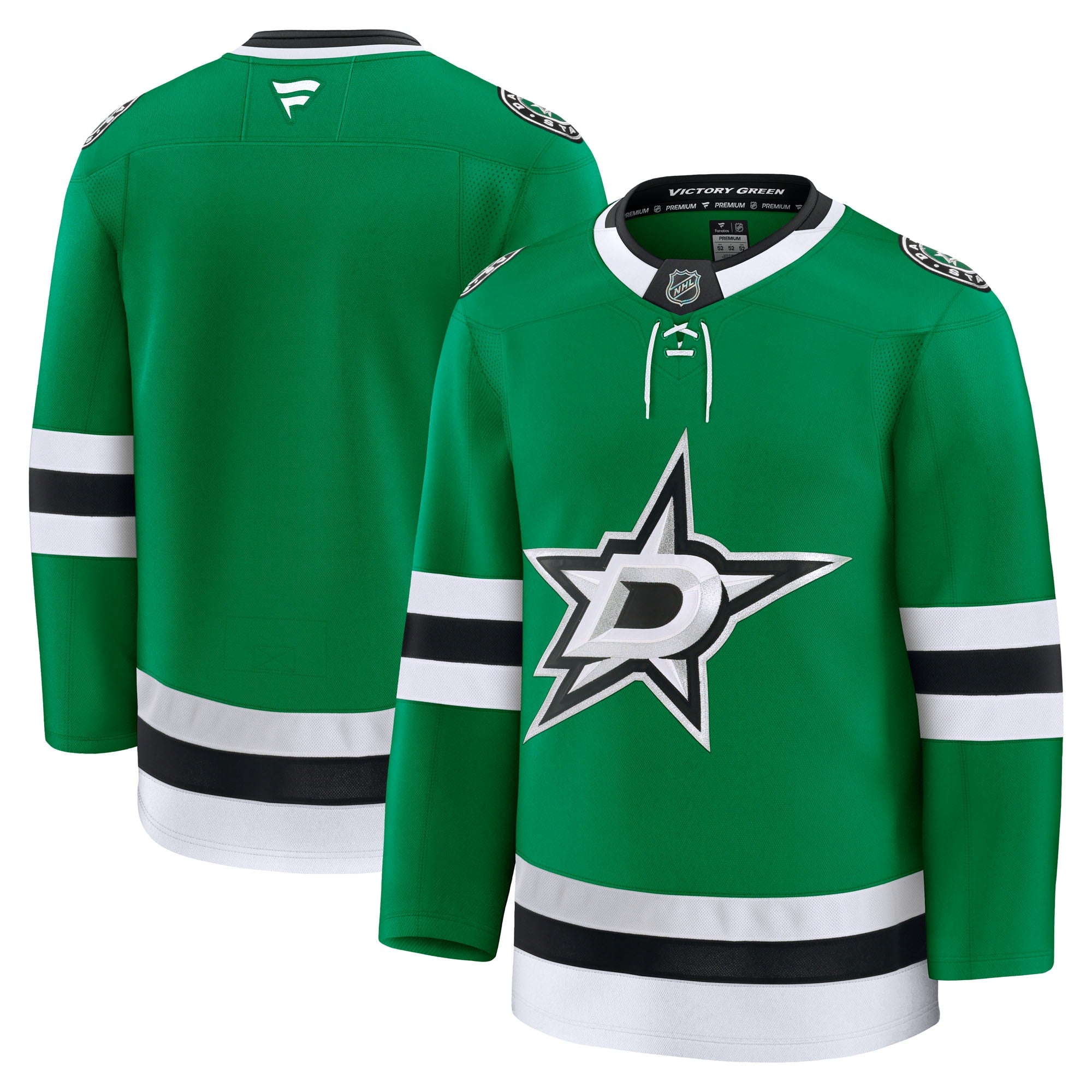 Dallas Stars  Alternate Premium Jersey - Black/Kelly Green/White