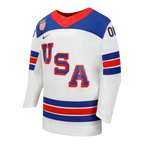 USA Hockey Nike White 2026 Away Replica Custom Jersey