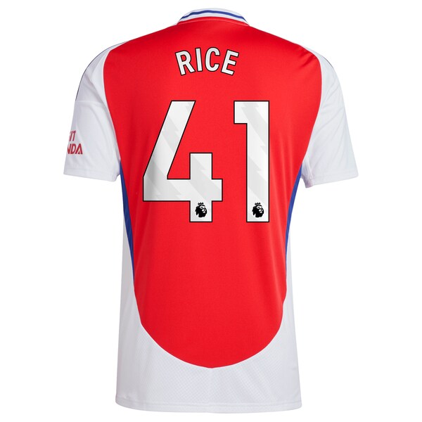 Declan Rice Arsenal adidas 2024/25 Home Replica Player Jersey – Red