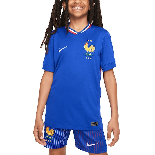 France National Team Nike Youth 2024 Home Replica Blank Jersey - Blue