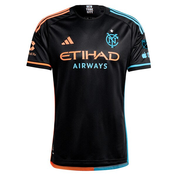 Tayvon Gray New York City FC adidas 2024 24/7 Kit Authentic Player Jersey - Black