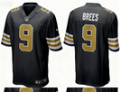 Men's New Orleans Saints Drew Brees Nike Black Alternate Game Jersey