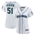 Women's Seattle Mariners Ichiro Suzuki Nike White 2025 Baseball Hall of Fame Replica Jersey