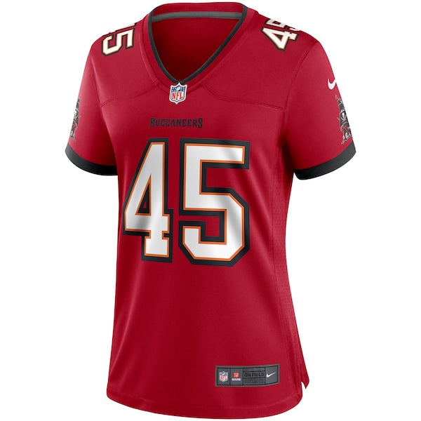 Devin White Tampa Bay Buccaneers Nike Women's Game Player Jersey - Red/Pewter/White